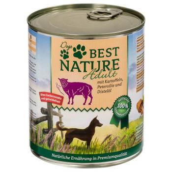6x800g Best Nature Dog Adult Bárány, burgonya & petrezselyem gabonamentes nedves kutyatáp kép