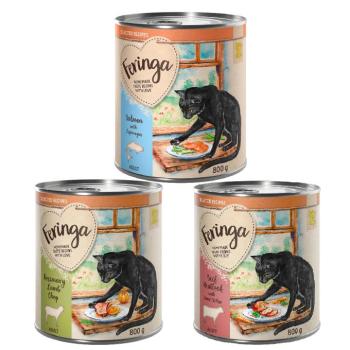6x800g Feringa Selected Recipes nedves macskatáp Mix: bárány, marha, lazac kép