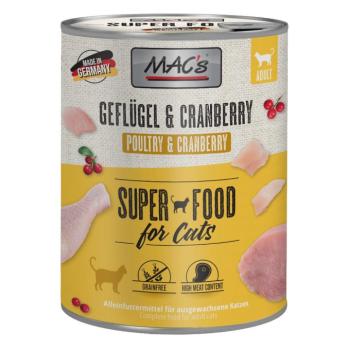 6x800g MAC´s Cat Szárnyas & vörösáfonya nedves macskatáp kép