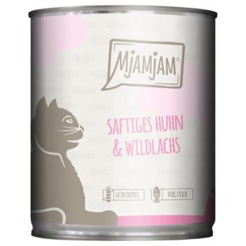 6x800g MjAMjAM Csirke & vadlazac nedves macskatáp kép