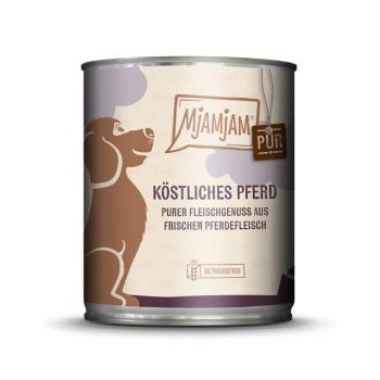 6x800g MjAMjAM tiszta húsélvezet ló pur nedves kutyatáp kép