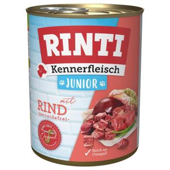 6x800g Rinti ínyenceknek Junior marha nedves kutyatáp kép