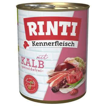 6x800g RINTI ínyenceknek nedves kutyatáp- Borjú kép