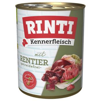 6x800g RINTI ínyenceknek nedves kutyatáp- Rénszarvas kép