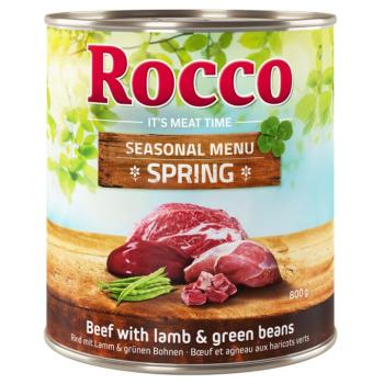 6x800g Rocco tavaszi menü bárány & zöldbab nedves kutyatáp kép