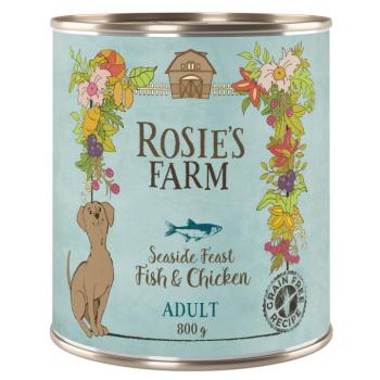 6x800g Rosie's Farm Adult nedves kutyatáp- Hal & csirke kép