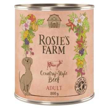 6x800g Rosie's Farm Adult nedves kutyatáp- Marha kép