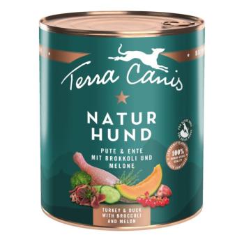 6x800g Terra Canis Naturhund Pulyka, kacsa, brokkoli & dinnye nedves kutyatáp kép