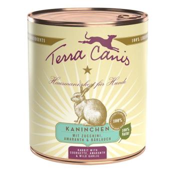 6x800g Terra Canis Nyúl, cukkini, amaránt & medvehagyma nedves kutyatáp kép