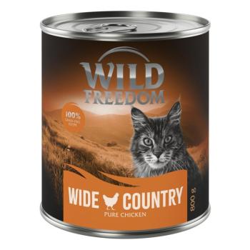 6x800g Wild Freedom Adult Wide Country - csirke pur gabonamentes nedves macskatáp kép