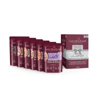 6x85g catz finefood filék próbacsomag mix nedves macskatáp kép