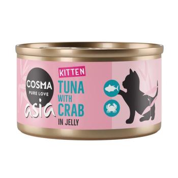 6x85g Cosma Asia Kitten tonhal & rákhús nedves macskatáp kép