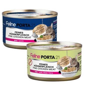 6x90g Porta 21 csirke nedves macskatáp vegyesen kép