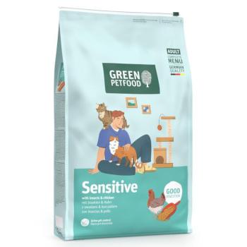 7,5kg Green Petfood Adult Sensitive Good Digestion rovarok & csirke száraz macskatáp