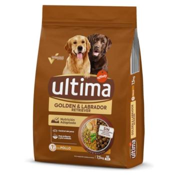 7,5kg Ultima Golden & Labrador Retriever csirke száraz kutyatáp