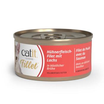 75g Catit Cuisine Filet Csirkefilé & lazac nedves macskatáp kép