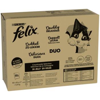 80x85g Felix Fantastic Duplán finom nedves macskatáp kép