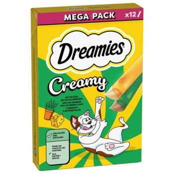84x10g 4x10g Dreamies Creamy Snacks macskamenta & sajt jutalomfalat macskáknak kép