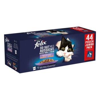88x85g Felix Fantastic Hús- & halválogatás nedves macskatáp kép