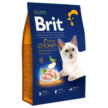 8kg Brit Premium by Nature Cat Indoor chicken száraz macskatáp kép