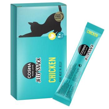 8x14g Cosma Jelly csirkemell Snack aszpikos jutalomfalat macskáknak kép