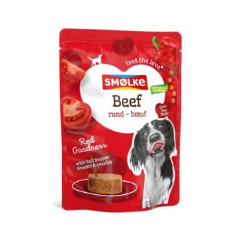 8x300g Smølke Marha tasakos nedves kutyatáp kép