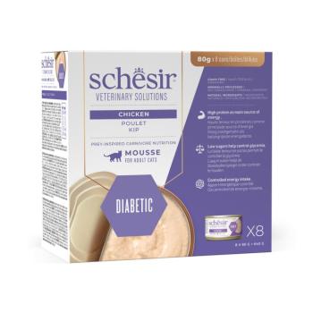 8x80g Schesir Veterinary Solutions Diabetic csirke nedves macskatáp kép
