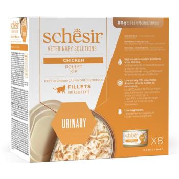8x80g Schesir Veterinary Solutions Urinary csirke nedves macsktáp kép