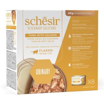 8x80g Schesir Veterinary Solutions Urinary tonhal & lazac nedves macskatáp kép