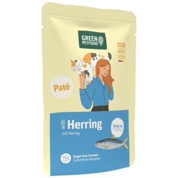 8x85 g Kacsa Green Petfood Paté Hering - Urine pH Control nedves macskatáp kép