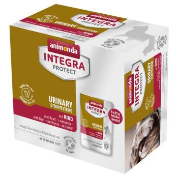 8x85g animonda Integra Protect Adult Urinary Struvitstein Marha nedves macskatáp kép
