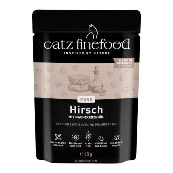 8x85g catz finefood Pure szarvas tasakos nedves macskatáp kép