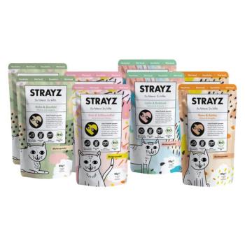 8x85g STRAYZ BIO tasakos próbacsomag, mix 4 változattal, nedves macskaeledel kép