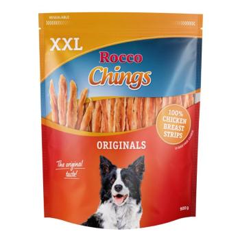 900g Rocco Chings csirkemell csíkok kutyasnack XXL csomagban kép