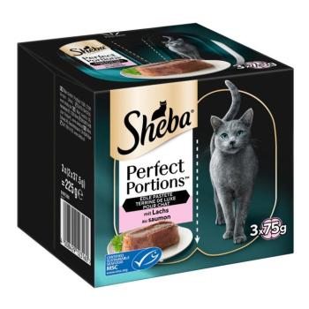 96x37,5g Sheba Perfect Portions Lazac pástétomban nedves macskatáp kép