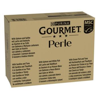96x85g Gourmet Perle halválogatás szószban nedves macskatáp kép