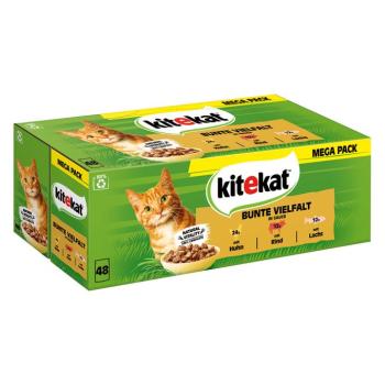 96x85g Kitekat Tarka sokszínűség szószban nedves macskatáp kép