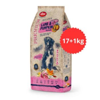 Alice Professional Adult Balance száraz kutyatáp - bárány, sütőtök 17 + 1 kg
