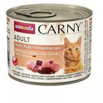 Animonda Carny Adult chicken, turkey & duck hearts 200 g kép