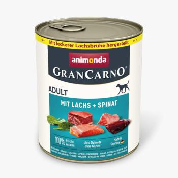 Animonda GranCarno Adult kutyakonzerv - lazac, spenót 800 g kép