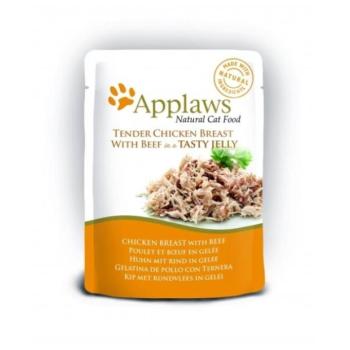Applaws Chicken & beef in a tasty jelly 70 g kép