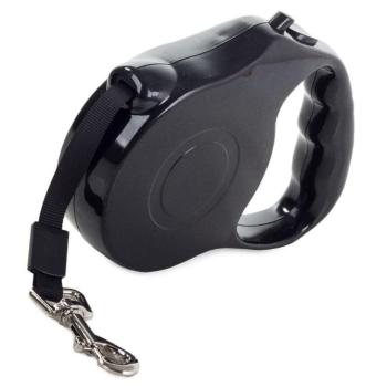 Automata póráz reteszelő funkcióval, 5 méter, 15 kg, fekete kép