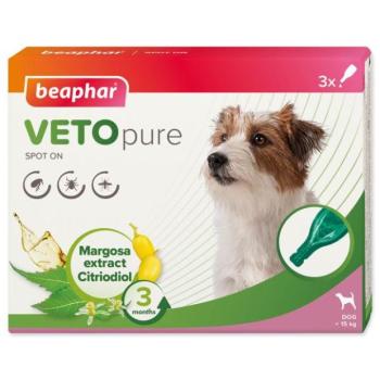 Beaphar Vetopure Spot-on pipetta macskáknak 3 db S-M kép