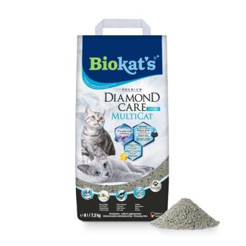 8l Biokat's Diamond Care MultiCat Fresh csomósodó macskaalom kép