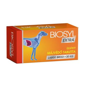 Biosyl Extra® Large Breed (>30 kg) ízesített májvédő tabletta 30 db tabletta kép