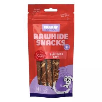BRAAAF Roll Sticks marhás-tőkehalas rágórudak 80 g 12 cm kép