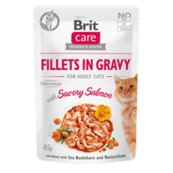 Brit Care Cat Fillets in Gravy with Savory Salmon 4x85 g kép