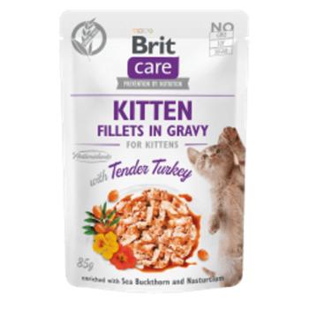 Brit Care Cat Kitten Fillets in Gravy with Tender Turkey 4x85 g kép