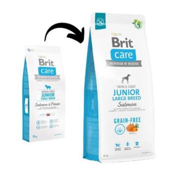 Brit Care Grain-free Junior Large Breed Salmon & Potato 2x12 kg kutyatáp kép