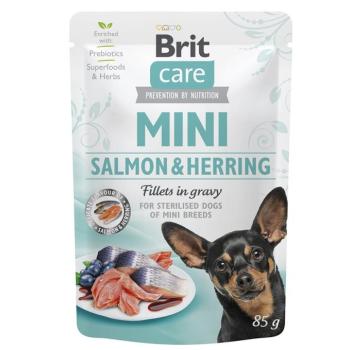 Brit Care Mini Fillets in Gravy - Salmon & Herring 24 x 85 g